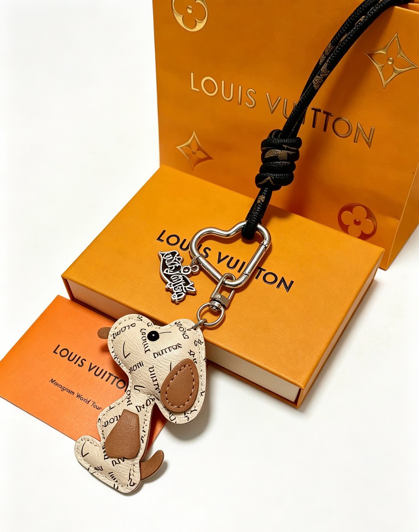 Louis Vuitton Monogram Dog Keychain